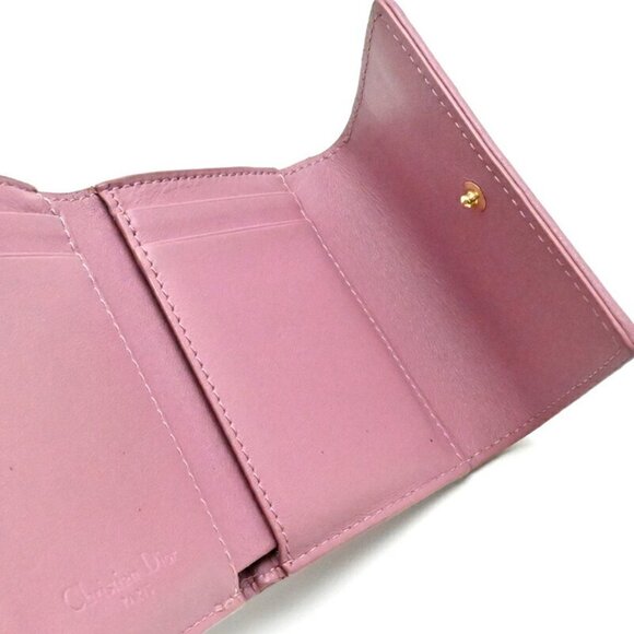 DIOR Pink Leather Wallet - Picture 5 of 10
